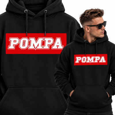 BLUZA Z KAPTUREM NA SIŁOWNIĘ  POMPA